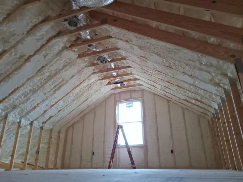 Spray foam roofing application for Crawl Space Insulation project in Morristown
